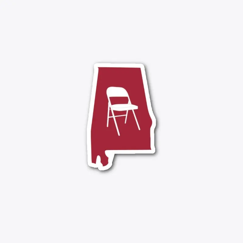 Alabama - Chair Die Cut Sticker